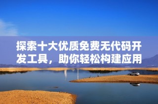 探索十大优质免费无代码开发工具，助你轻松构建应用程序
