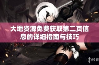 大地资源免费获取第二页信息的详细指南与技巧