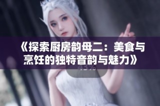 《探索厨房韵母二：美食与烹饪的独特音韵与魅力》