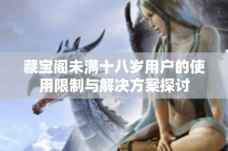 藏宝阁未满十八岁用户的使用限制与解决方案探讨