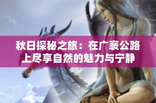 秋日探秘之旅：在广袤公路上尽享自然的魅力与宁静