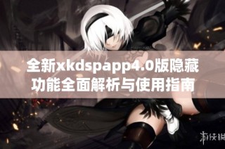 全新xkdspapp4.0版隐藏功能全面解析与使用指南
