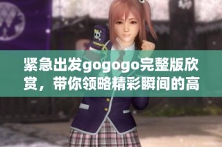 紧急出发gogogo完整版欣赏，带你领略精彩瞬间的高清盛宴