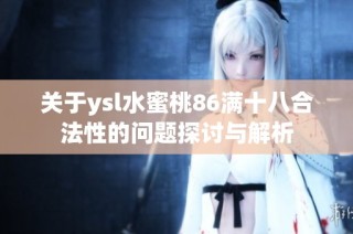 关于ysl水蜜桃86满十八合法性的问题探讨与解析