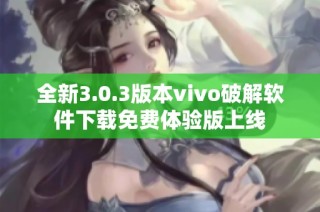 全新3.0.3版本vivo破解软件下载免费体验版上线