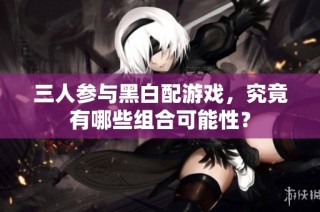 三人参与黑白配游戏，究竟有哪些组合可能性？