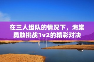 在三人组队的情况下，海棠勇敢挑战1v2的精彩对决