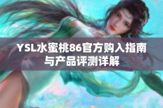 YSL水蜜桃86官方购入指南与产品评测详解