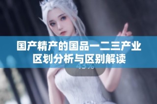 国产精产的国品一二三产业区划分析与区别解读