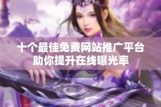 十个最佳免费网站推广平台助你提升在线曝光率