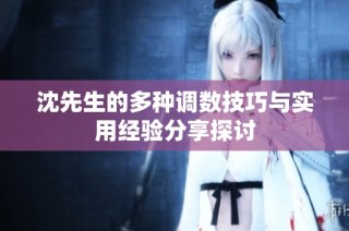 沈先生的多种调数技巧与实用经验分享探讨
