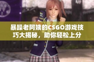 暴躁老阿姨的CSGO游戏技巧大揭秘，助你轻松上分