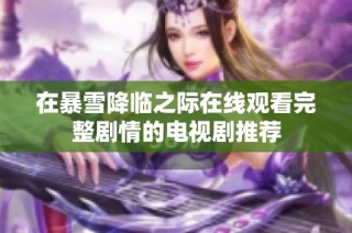 在暴雪降临之际在线观看完整剧情的电视剧推荐