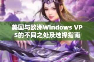 美国与欧洲Windows VPS的不同之处及选择指南