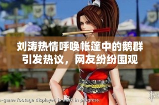 刘涛热情呼唤帐篷中的鹅群引发热议，网友纷纷围观