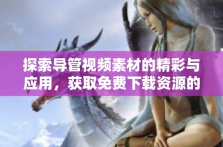 探索导管视频素材的精彩与应用，获取免费下载资源的最佳途径