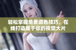 轻松掌握免费调色技巧，在线打造属于你的视觉大片