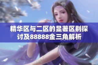 精华区与二区的显著区别探讨及88888金三角解析