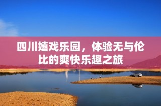 四川嬉戏乐园，体验无与伦比的爽快乐趣之旅