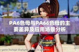 PA6色母与PA66色母的主要差异及应用场景分析