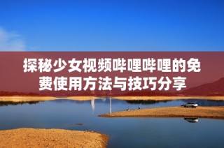 探秘少女视频哔哩哔哩的免费使用方法与技巧分享