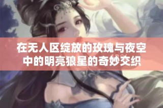 在无人区绽放的玫瑰与夜空中的明亮狼星的奇妙交织