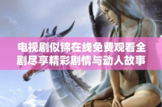 电视剧似锦在线免费观看全剧尽享精彩剧情与动人故事