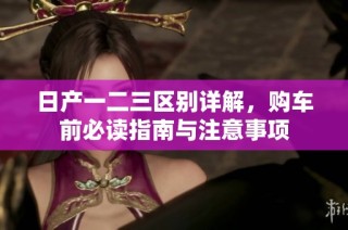日产一二三区别详解，购车前必读指南与注意事项