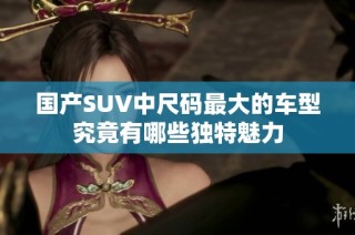 国产SUV中尺码最大的车型究竟有哪些独特魅力