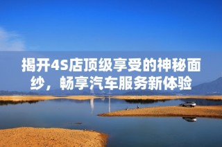 揭开4S店顶级享受的神秘面纱，畅享汽车服务新体验