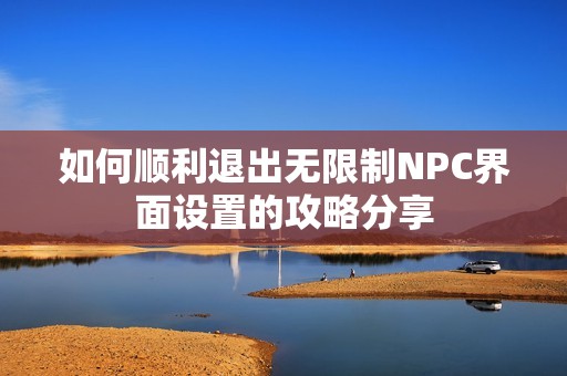 如何顺利退出无限制NPC界面设置的攻略分享
