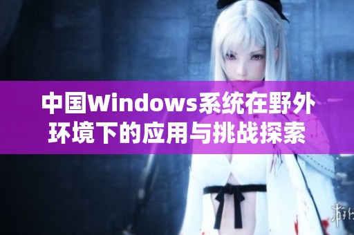 中国Windows系统在野外环境下的应用与挑战探索