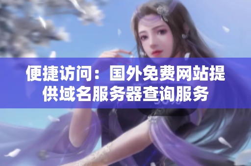 便捷访问：国外免费网站提供域名服务器查询服务