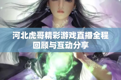 河北虎哥精彩游戏直播全程回顾与互动分享
