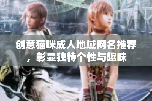 创意猫咪成人地域网名推荐，彰显独特个性与趣味