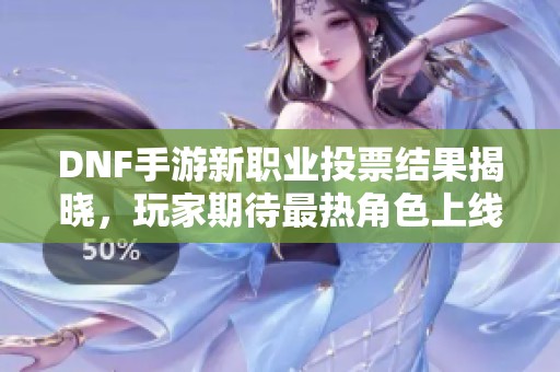 DNF手游新职业投票结果揭晓，玩家期待最热角色上线