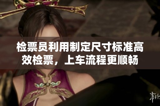 检票员利用制定尺寸标准高效检票，上车流程更顺畅