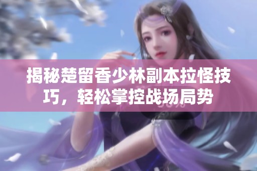 揭秘楚留香少林副本拉怪技巧，轻松掌控战场局势