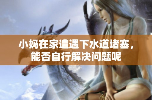 小妈在家遭遇下水道堵塞，能否自行解决问题呢