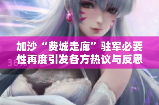 加沙“费城走廊”驻军必要性再度引发各方热议与反思