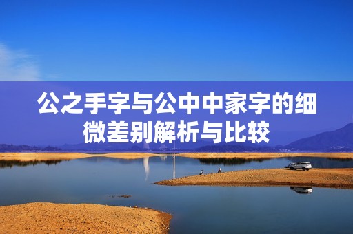 公之手字与公中中家字的细微差别解析与比较