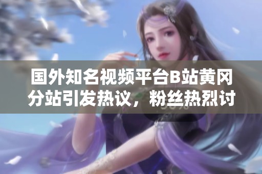 国外知名视频平台B站黄冈分站引发热议，粉丝热烈讨论