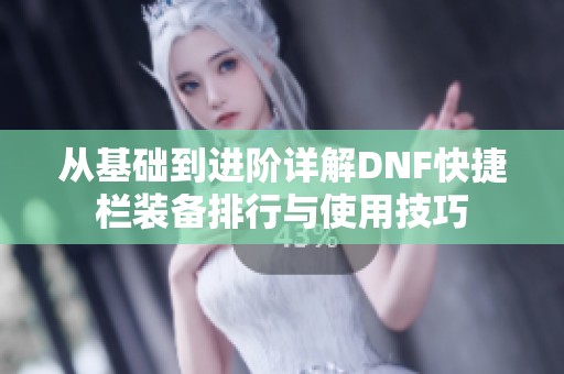 从基础到进阶详解DNF快捷栏装备排行与使用技巧