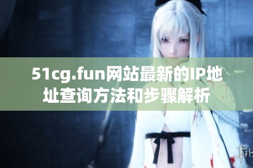51cg.fun网站最新的IP地址查询方法和步骤解析
