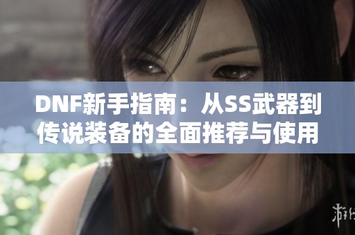 DNF新手指南：从SS武器到传说装备的全面推荐与使用技巧