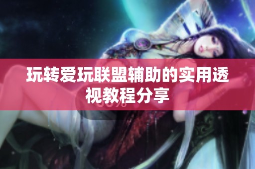 玩转爱玩联盟辅助的实用透视教程分享