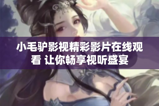 小毛驴影视精彩影片在线观看 让你畅享视听盛宴