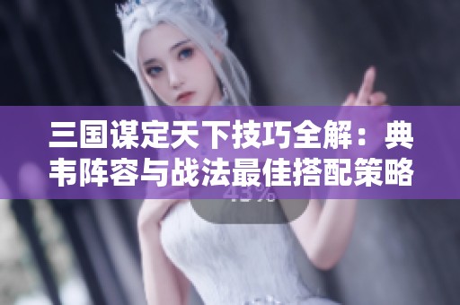 三国谋定天下技巧全解：典韦阵容与战法最佳搭配策略