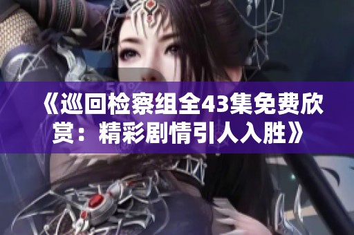 《巡回检察组全43集免费欣赏：精彩剧情引人入胜》