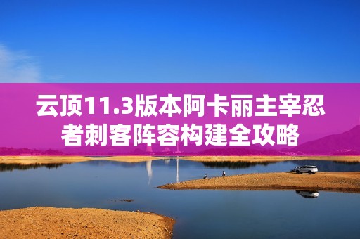 云顶11.3版本阿卡丽主宰忍者刺客阵容构建全攻略